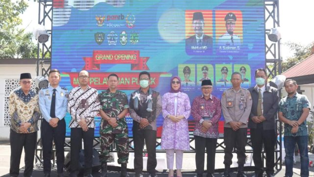 Wabup Bantaeng Dampingi Asdep KemenPAN RB Launching MPP Secara Virtual