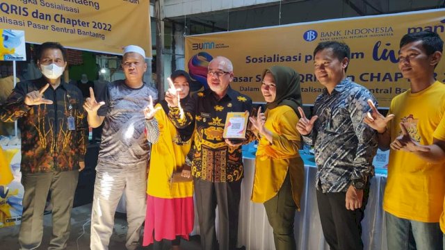 Beri Kemudahan Bagi Pelaku Pasar, Wabup Bantaeng Buka Sosialisasi Program Pasar SIAP QRIS