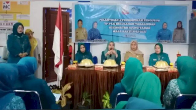 Lantik TP PKK Tabaringan, Rizki harap dapat Bersinergi Sukseskan Program Pemerintah