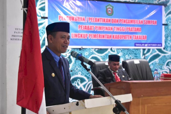 Bupati Takalar Syamsari Kukuhkan 8 Kepala OPD Hasil Perubahan Nomenklatur, Berikut Daftarnya