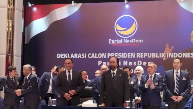 Deklarasi Anies Baswedan sebagai Capres NasDem.(F-INT)