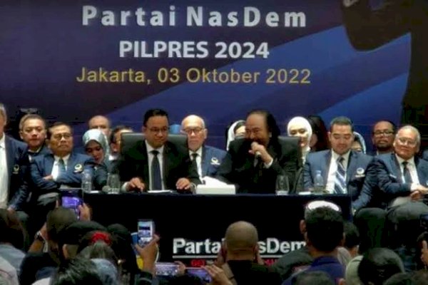 Diusung NasDem Jadi Capres, Anies Baswedan Bacakan Manifesto Ormas Nasional Demokrat