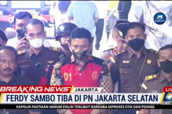 Ferdy Sambo Didakwa Pembunuhan Berencana Brigadir J