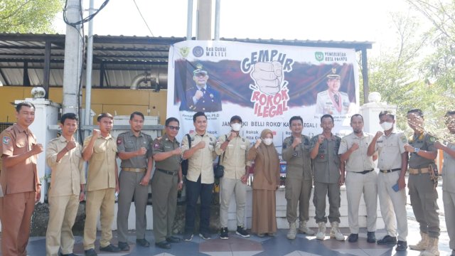 Bea Cukai Malili bersama Pemkot Palopo Gelar Operasi Pasar dan Sosialisasi Rokok Ilegal