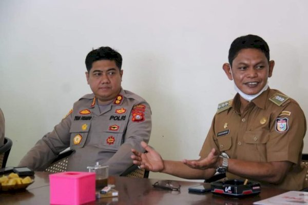 Kapolres Pelabuhan – Camat Ujung Tanah akan maksimalkan Percepatan Vaksinasi 100%