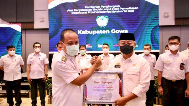 Pemkab Gowa Terima Penghargaan dari Pemprov Sulsel