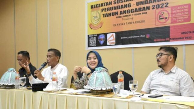 Legislator DPRD Makassar Nurul Hidayat menggelar Sosialisasi Perda KTR