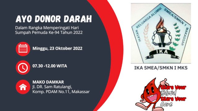 Donor Darah IKA SMEA/SMKN I Makassar.