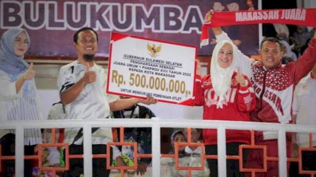 Kota Makassar Meraih Juara Umum Pada Porprov XVII/2022 Sulsel