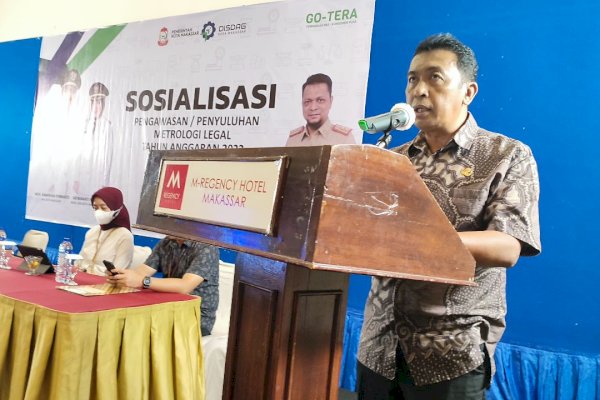 Disdag Makassar Sosialisasi Pengawasan Metrologi Legal dan Implementasi Qris ke Masyarakat-Pelaku Usaha