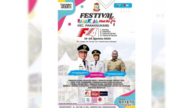 Festival UMKM F4 Kecamatan Panakkukang.