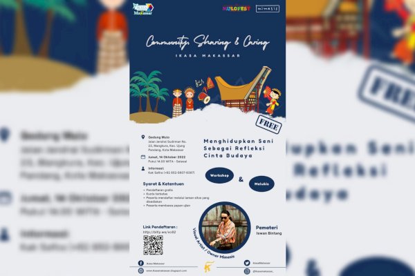 Ikasa Makassar, Mulofest dan Mimesis Buat Kegiatan CSC, Iswan Bintang: Peserta Mampu Hidupkan Seni