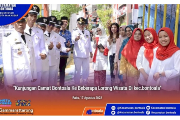 Kunjungan Lorong Wisata Oleh Camat Bontoala Arman