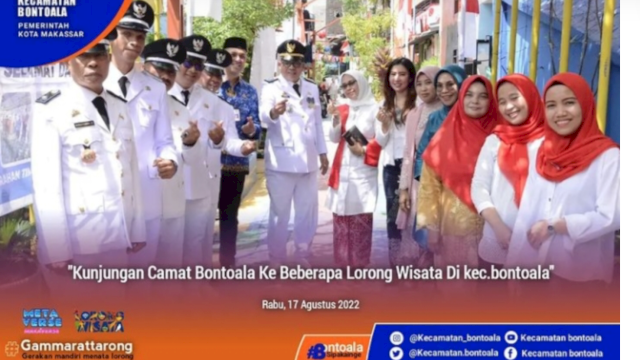 Kunjungan Lorong Wisata Oleh Camat Bontoala Arman