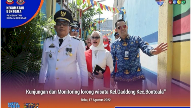 Camat Bontoala Arman Kunjungan ke Lorong Wisata Kelurahan Gaddong