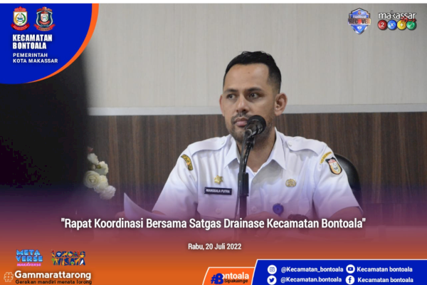 Sesuai Arahan Camat Bontoala, Rapat Koordinasi Bersama Satgas Drainase Digelar