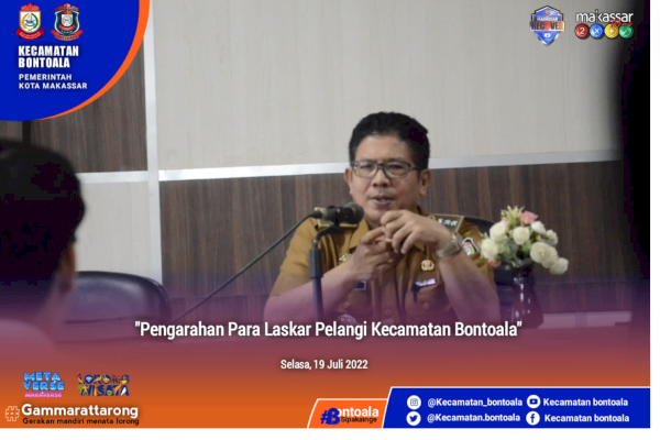 Camat Arman Berikan Pengarahan ke Laskar Pelangi Kecamatan Bontoala: Jaga Integritas