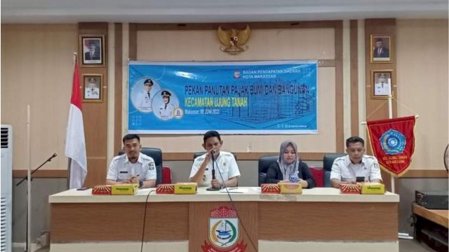Sosialisasi Pekan Panutan PBB, Camat Ujung Tanah Optimis Realisasi 100%