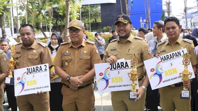 Lomba Antar SKPD, Kecamatan Panakkukang Raih Juara Terbaik 2 Kebersihan Kantor