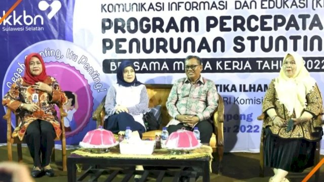 Kegiatan KIE Program Percepatan Penurunan Stunting BKKBN Sulsel Bersama Anggota Komisi IX DPR RI.