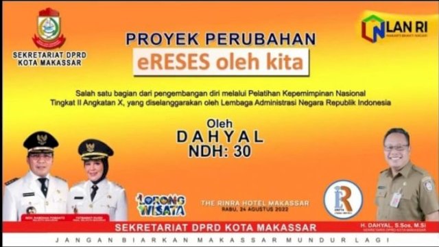 DPRD Kota Makassar Perkenalkan Applikasi eRO&rsquo;TA