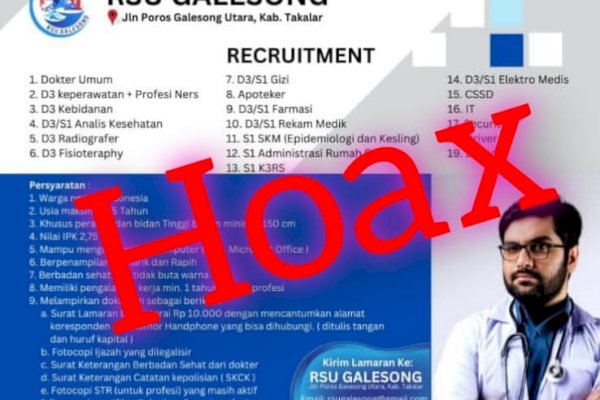 Beredar Info Rekruitmen RSI Galesong, Kadis kesehatan Takalar: Itu Hoax