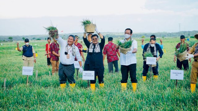 Momen Hari Tani, Mentan Ajak Sri Sultan HB X Kolaborasi Pengembangan Pertanian.