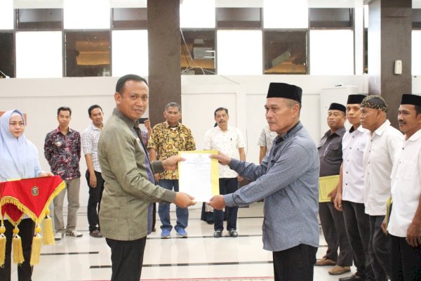 Resmi Dilantik, Bupati Takalar Syamsari Minta BPD Kawal Tahapan Pilkades 2022