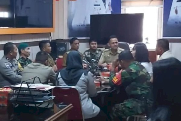 Sekcam Bontoala Manggala Putra Rakor Bersama Jajarannya Bahas Penertiba PK5 di Kelurahan Wajo