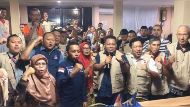 Tujuh Elemen Relwan Anies Baswedan di Sulsel bertemu Pengurus DPW NasDem Sulsel.