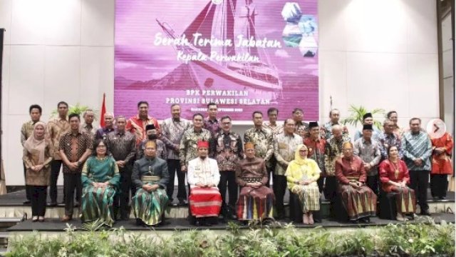 Sekda Takalar Hasbi Hadiri Serah Terima Jabatan Kepala Perwakilan BPK RI