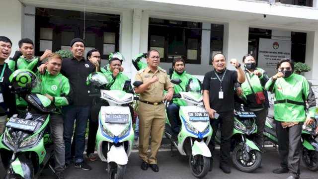 Danny Pomanto Launching Program Gojek Hemat, Dukung Program Ojol Day.