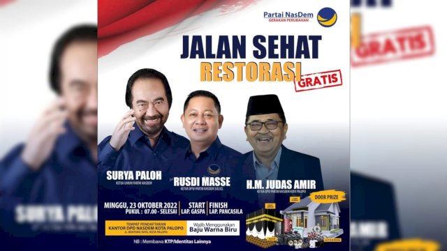 Jalan Sehat Restorasi NasDem Palopo