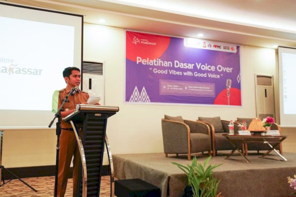 Dispar Makassar Buat Pelatihan Dasar Voice Over Ke-2, Andi Lengka: Untuk Melihat Peluang Pengembangan Ekonomi Kreatif