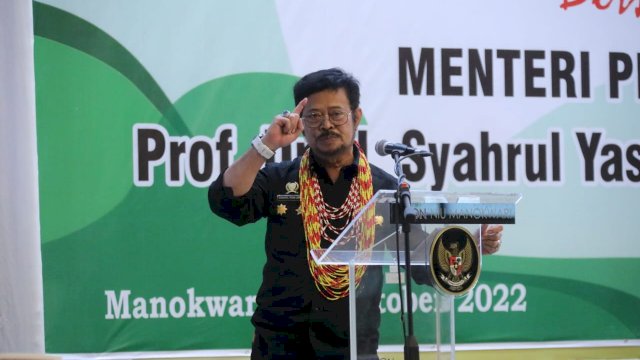 Mentan SYL Dorong Papua Barat Jadi Penghasil Sagu berkualitas.