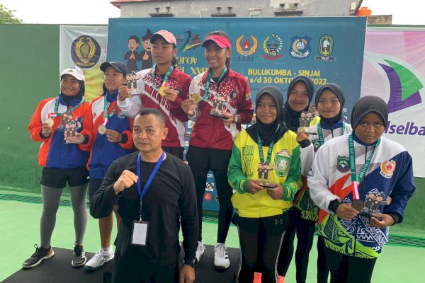 Atlet Muda Tenis Pangkep Sumbang 3 Medali