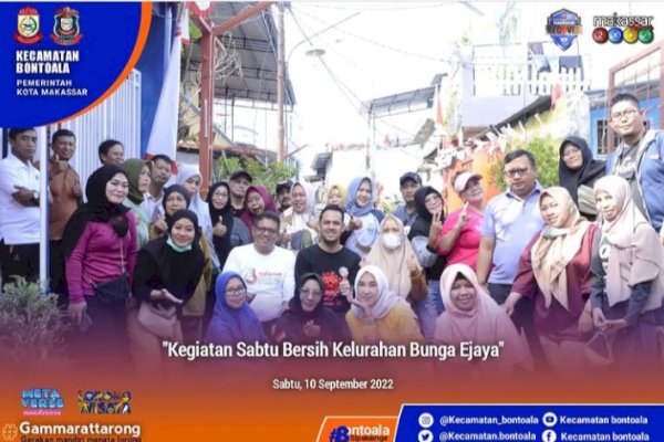Camat Bontoala bersama Jajaran Laksanakan Kegiatan Sabtu Bersih