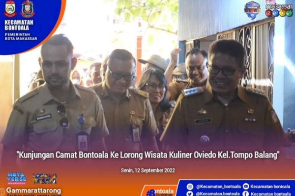 Kunjugan Camat Bontoala ke Longwis Oviedo