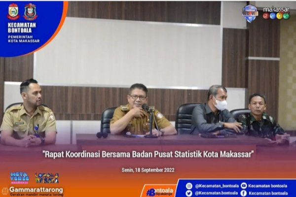 Bersama BPS, Camat Bontoala Gelar Rapat Koordinasi