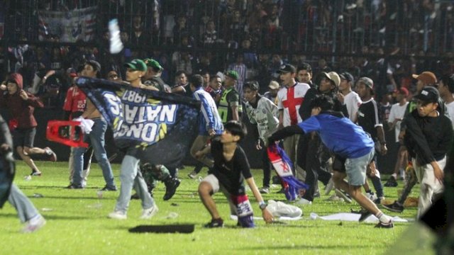 Kerusuhan di Stadion kanjuruhan Malang.(F-INT)