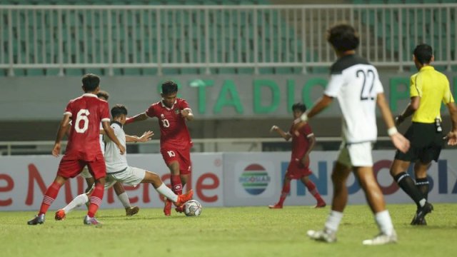 Timnas U-17 Indonesia Kalahkan Guam 14-0.(F-INT)