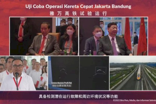 Jokowi dan Xi Jinping Uji Coba Kereta Cepat Jakarta-Bandung