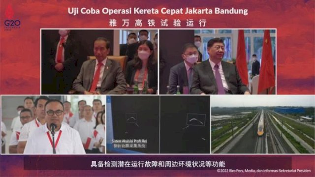 Jokowi dan Xi Jinping Uji Coba Kereta Cepat Jakarta-Bandung