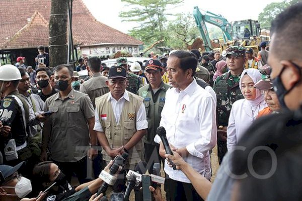 Jokowi Kembali Tinjau Gempa Cianjur: Kami Fokus Evakuasi 39 Orang Hilang