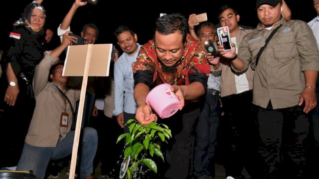 Kembalikan Kejayaan Jeruk Selayar, Gubernur Andi Sudirman Tanam Bibit Jeruk Keprok yang ke-100 Ribu