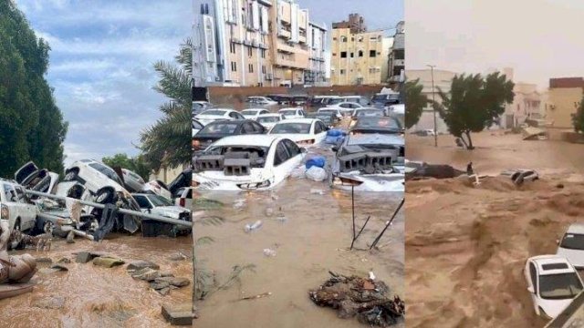 Banjir Bandang di Jeddah, Arab Saudi, 2 Tewas
