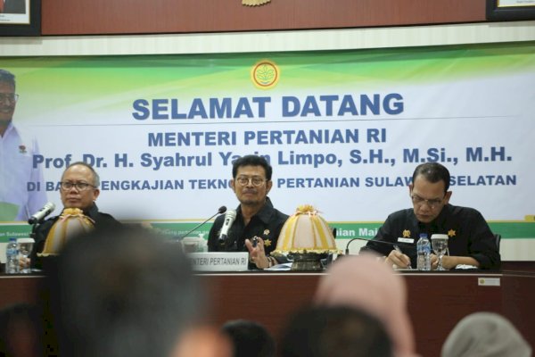 Mentan SYL Dorong Peran BPTP Tingkatkan Produksi dan Kesejahteraan Petani