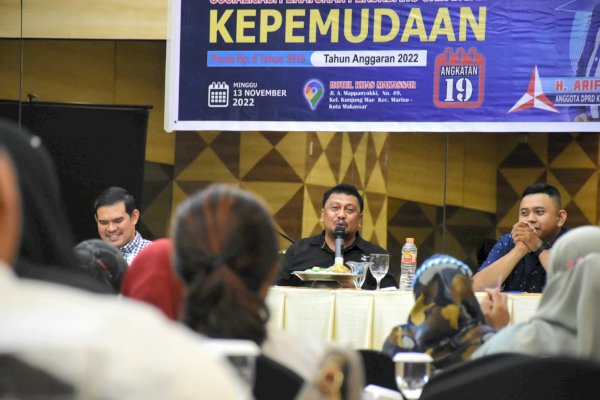 Anggota DPRD Makassar Arifin Dg Kulle Sosper Kepemudaan