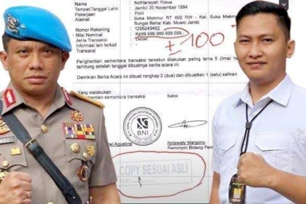 Rekening Brigadir J Nyaris Rp 100 Triliun, BNI: Bukan Saldo, melainkan Nilai Pemblokiran