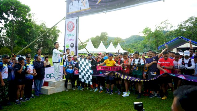 Ratusan Pelari Ikuti Trail Run Tompo Bulu, Bupati Yusran Beri Anggaran Rp1 M untuk Perbaikan Jalan